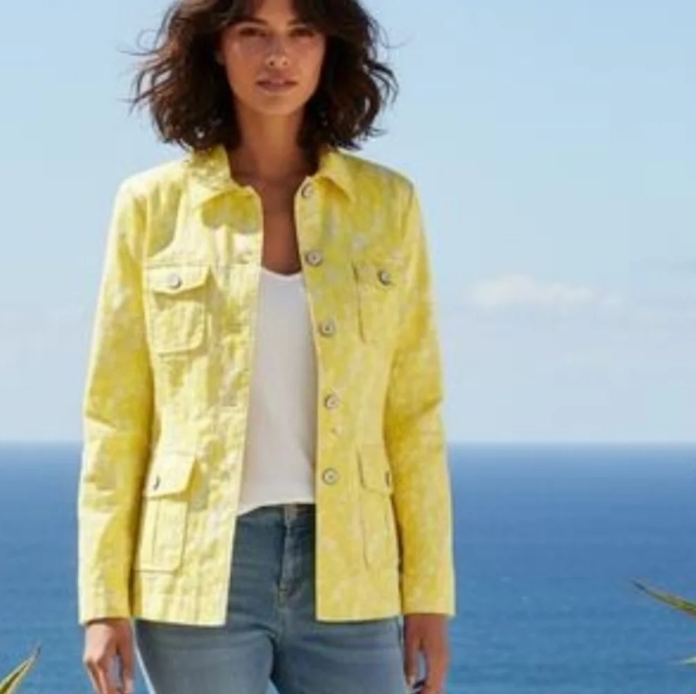 CAbi Yellow Floral Jacket - Picture 8 of 8